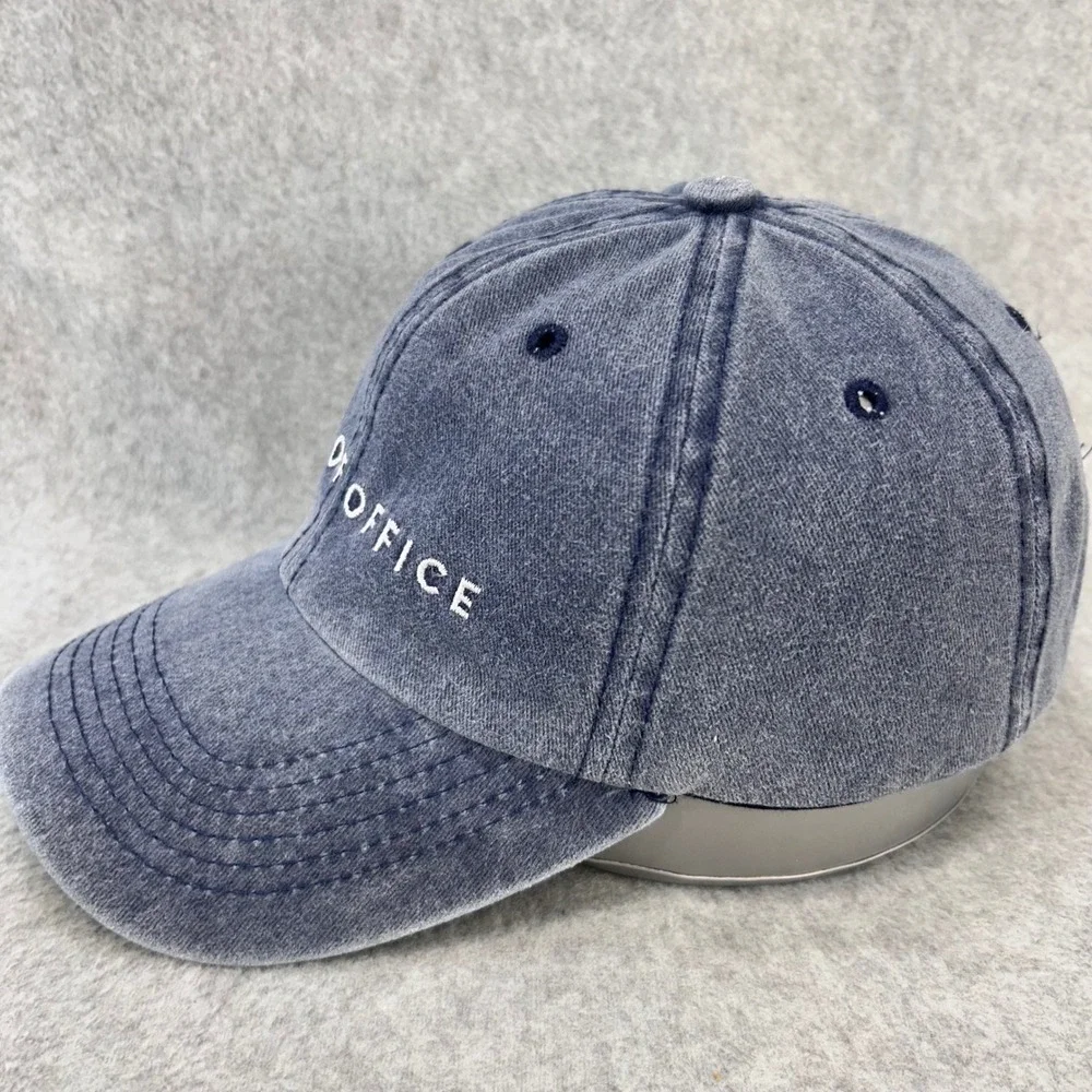 Out Of Office Mens Blue AvantStay Baseball Hat Faded Denim Wash Adjustable OSFA